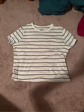 abercrombie skimming tee striped
